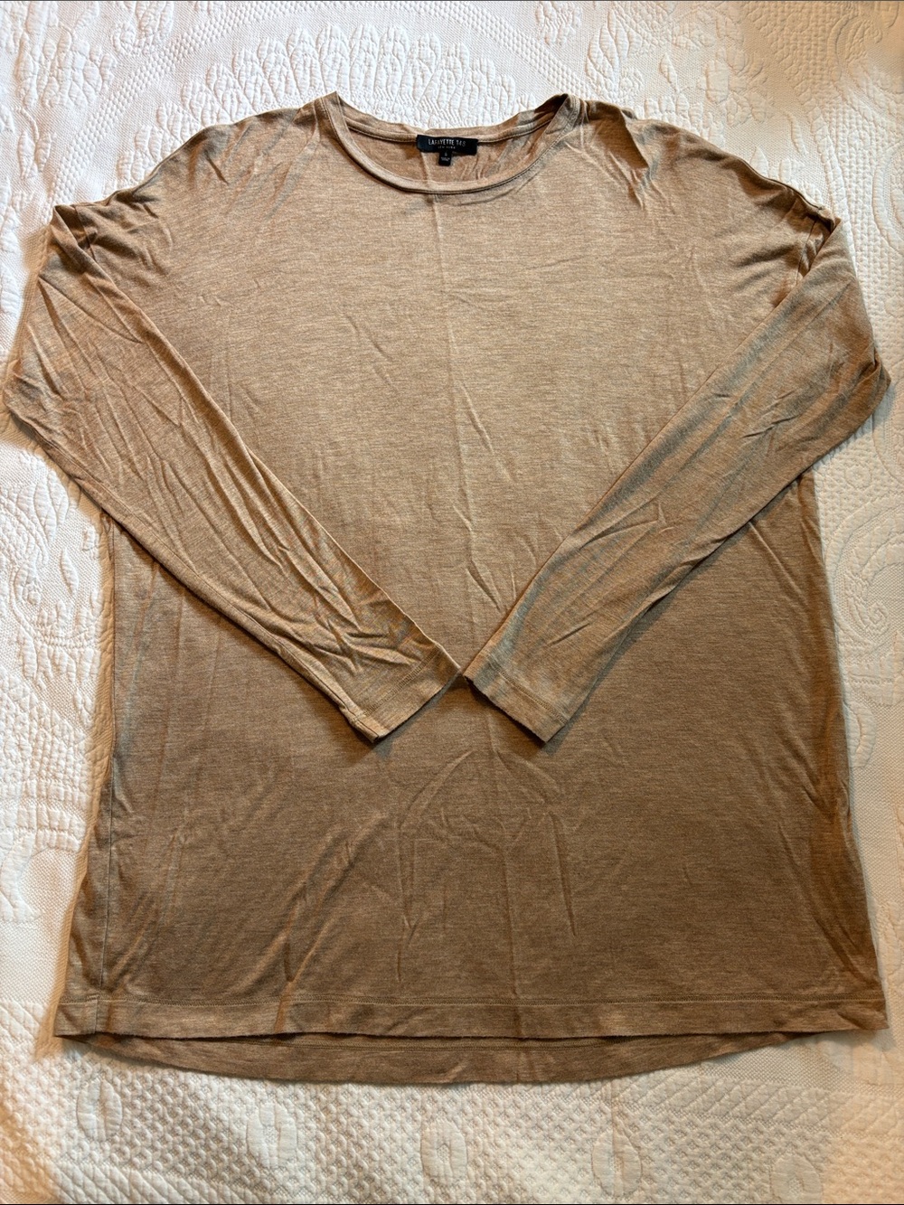 Lafayette 148 Women's Long-Sleeve Shirt in Light Brown